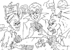 coloriage carte de jeu monstre