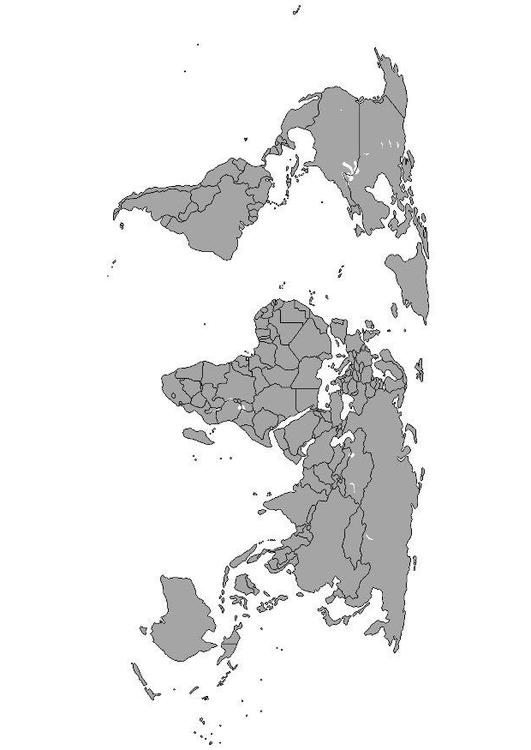 carte du monde avec les frontiÃ¨res
