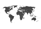 Coloriages carte du monde