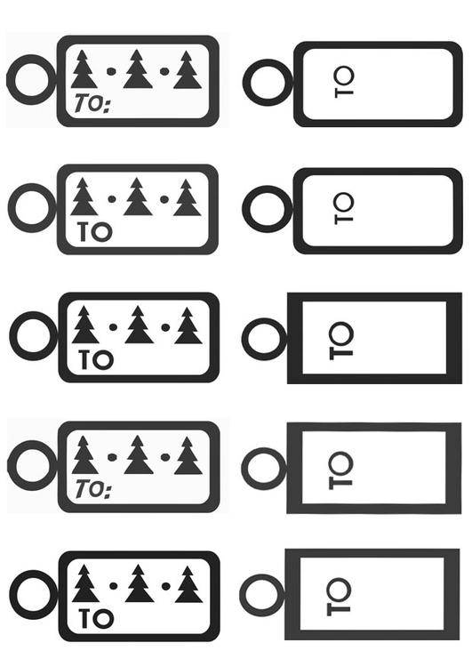 Coloriage cartes pour cadeaux de NoÃ«l