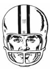 Coloriages casque - American Football