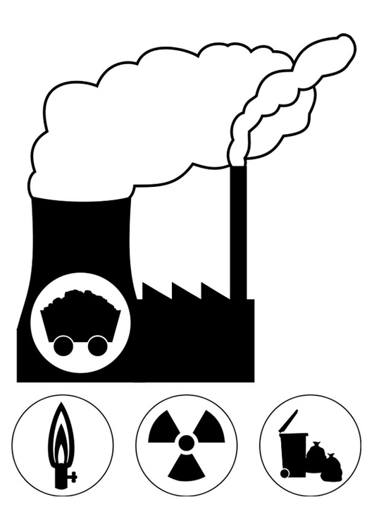 Coloriage centrale d'Ã©nergie