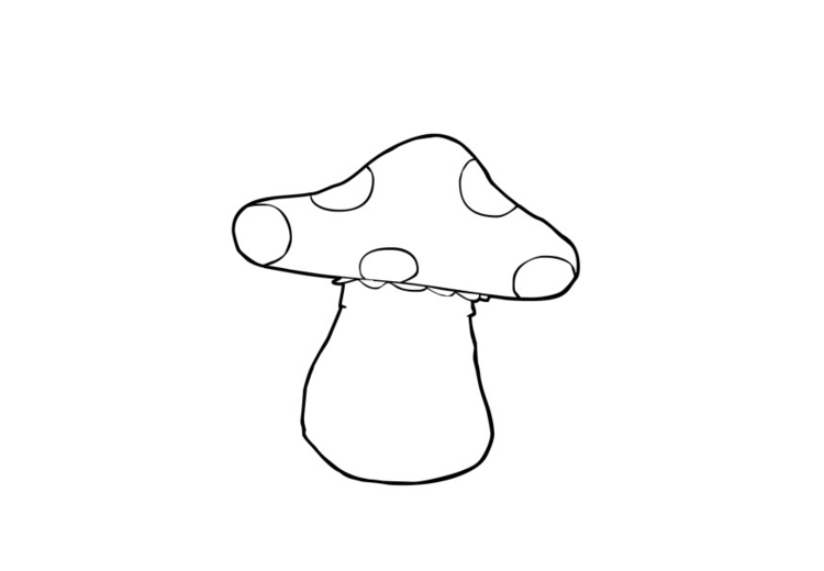 Coloriage champignon