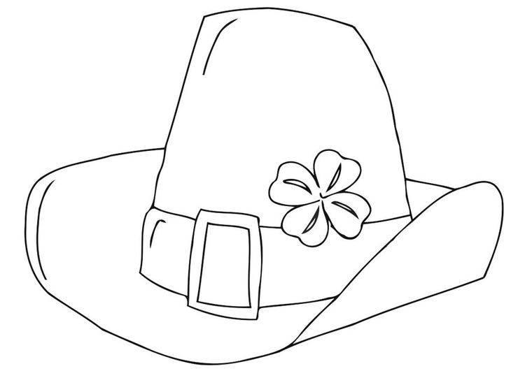 Coloriage chapeau de la fÃªte de la Saint-Patrick
