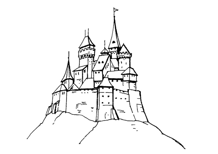 Coloriage chateau