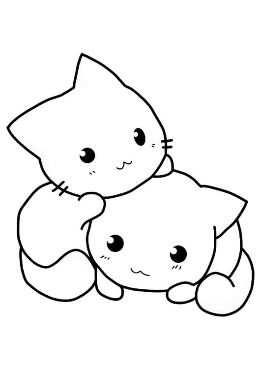 coloriage chatons i