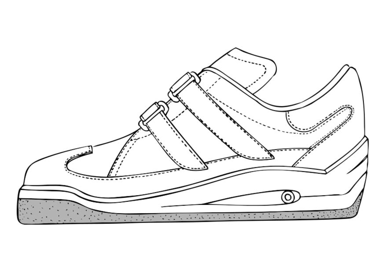 Coloriage chaussure de sport