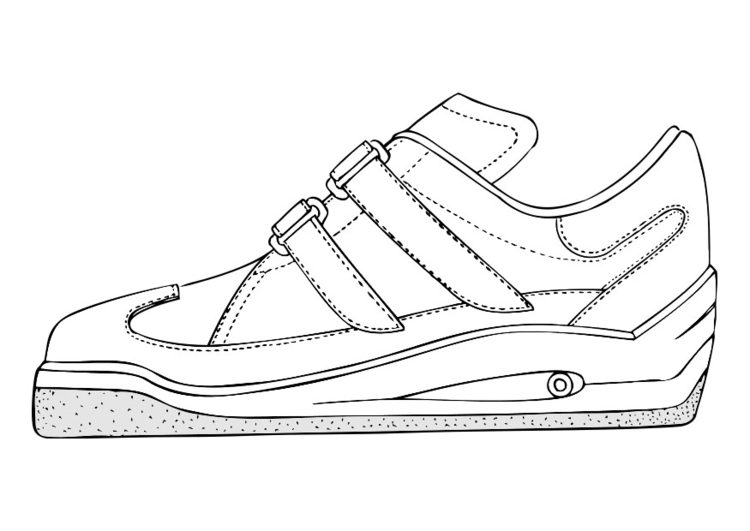 Coloriage chaussure de sport