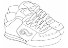 Coloriage chaussures de sport