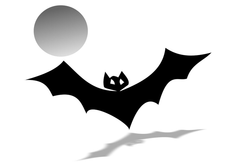 Coloriage chauve-souris