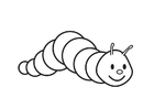 coloriage Chenille