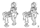 Coloriage cherchez les diffÃ©rences - fÃªte des mÃ¨res