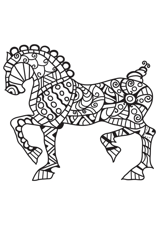 Coloriage cheval