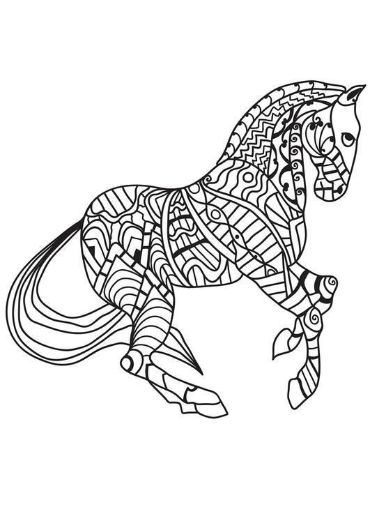 Coloriage cheval