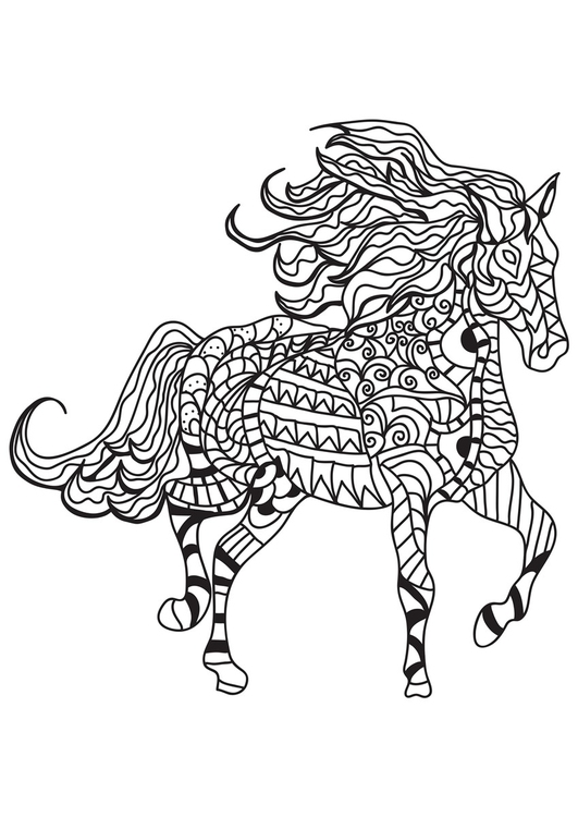 Coloriage cheval