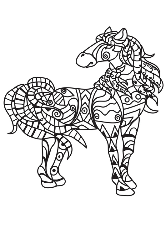 Coloriage cheval