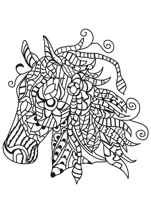 Coloriage cheval