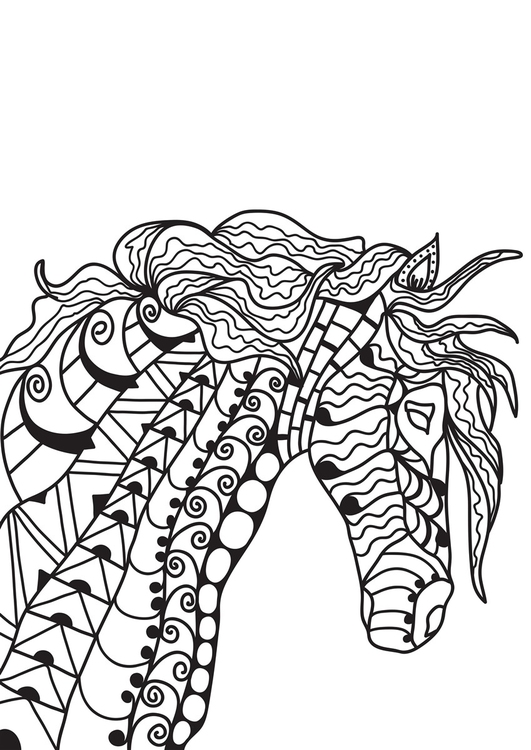 Coloriage cheval