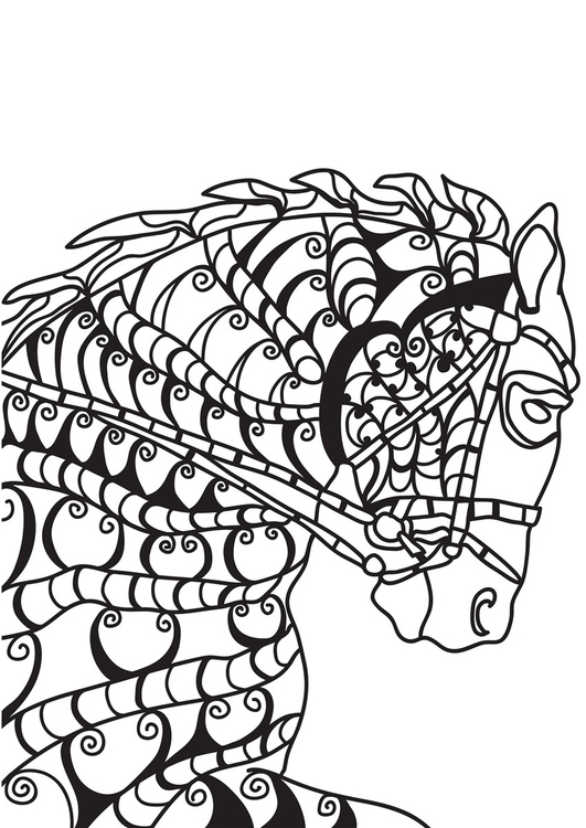 Coloriage cheval