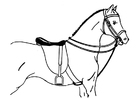 Coloriage cheval sellÃ©
