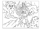 coloriage chevalier
