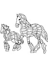 Coloriages chevaux