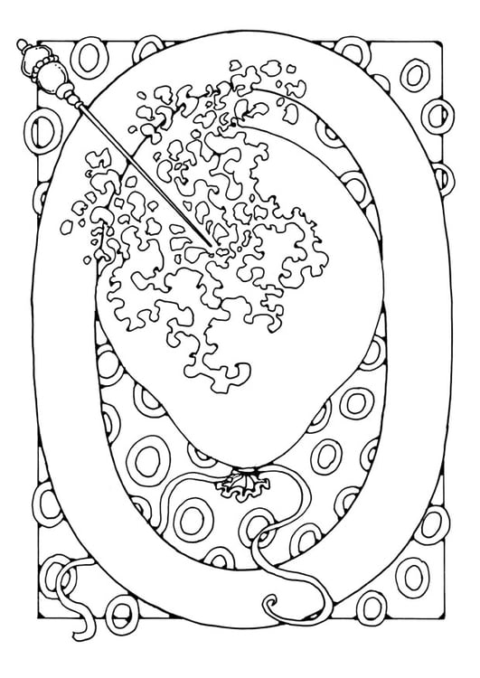 Coloriage chiffre - 0