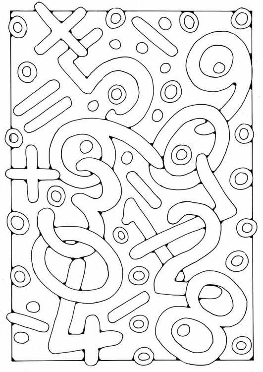 Coloriage Chiffres