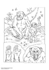 Coloriages chimpanzé