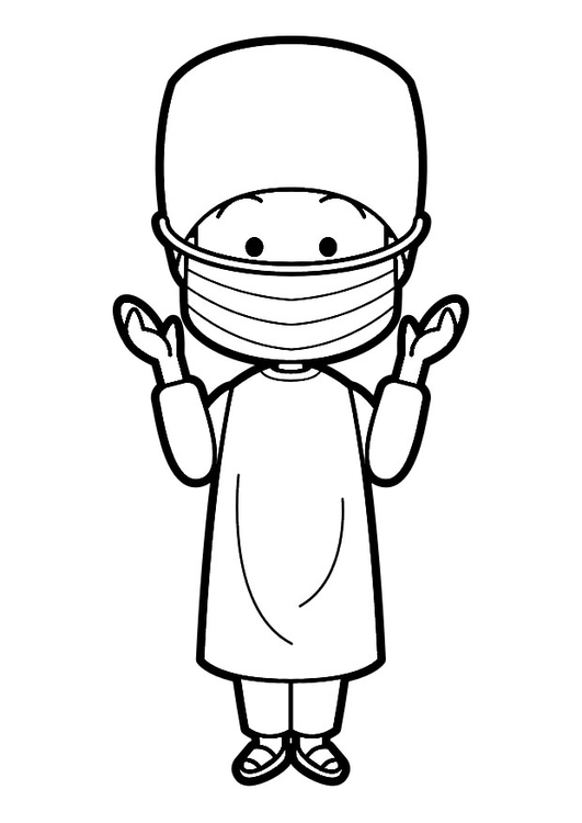 Coloriage chirurgien