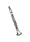 Coloriage clarinette 2