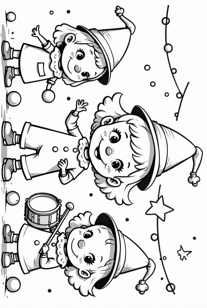 clowns de carnaval