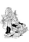 coloriage coiffeur
