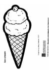 Coloriage cornet de glace