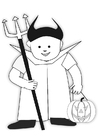 Coloriage costume d'Halloween