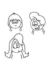 Coloriages coupes de cheveux