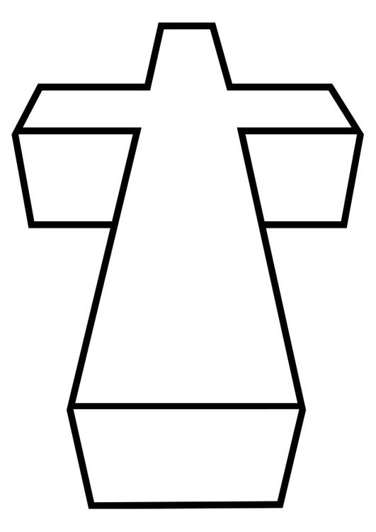 Coloriage croix