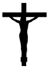 Coloriage crucifix