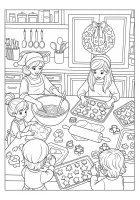 Coloriage cuisiner Ã  noÃ«l