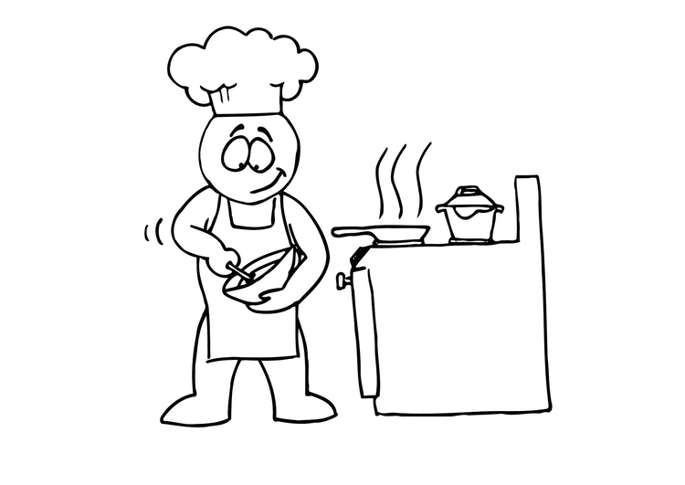 Coloriage cuisiner