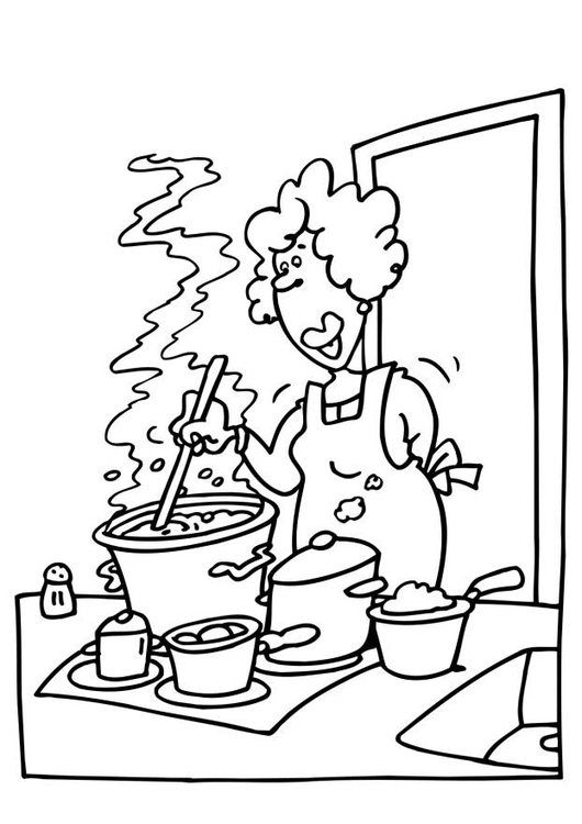 Coloriage cuisiner