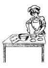 Coloriage cuisiniÃ¨re