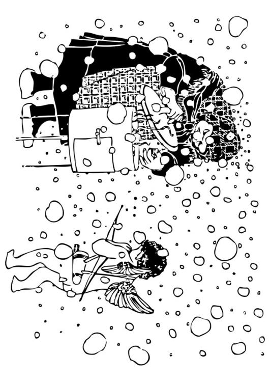 Cupidon et la vieille femme