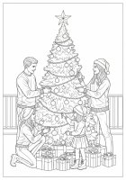 décorer un sapin de Noël