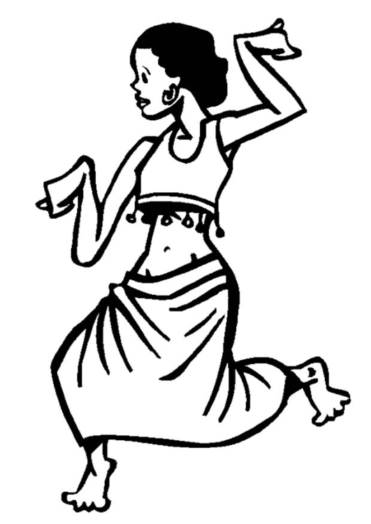 Coloriage danseuse