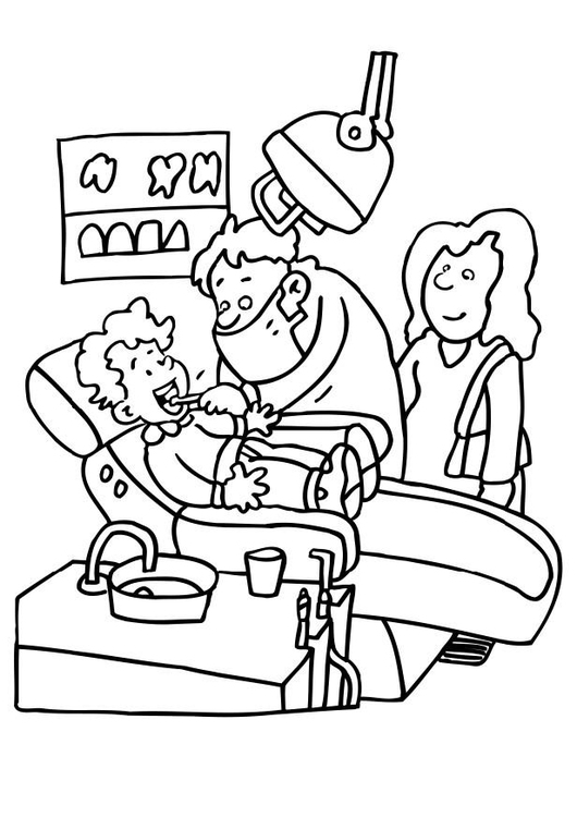 Coloriage dentiste