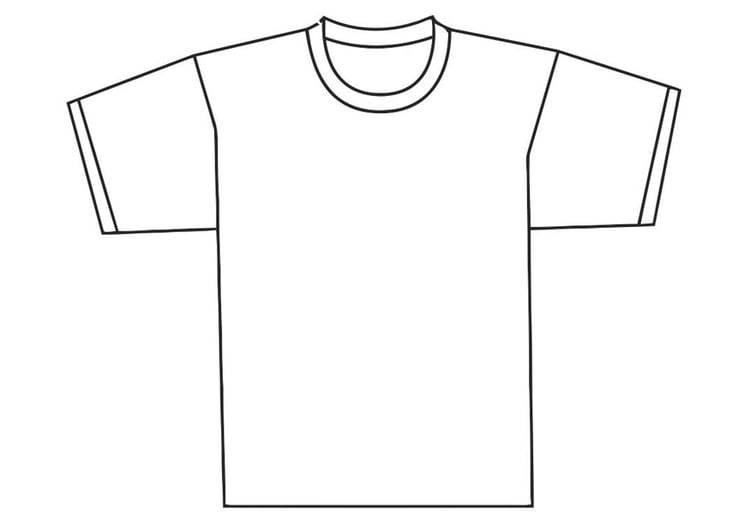 Coloriage devant de t-shirt