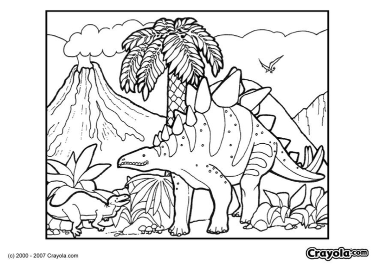 Coloriage dinosaure