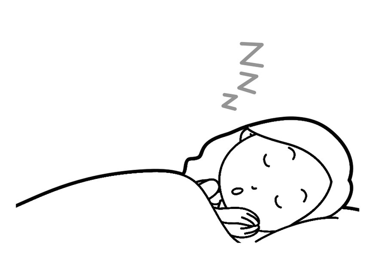 Coloriage dormir - Coloriages Gratuits à Imprimer - Dessin 30295