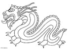 Coloriages dragon chinois
